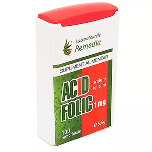 Acid folic, Laboratoarele Remedia